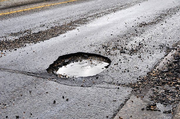 Pothole repair crew fixing Hialeah roads