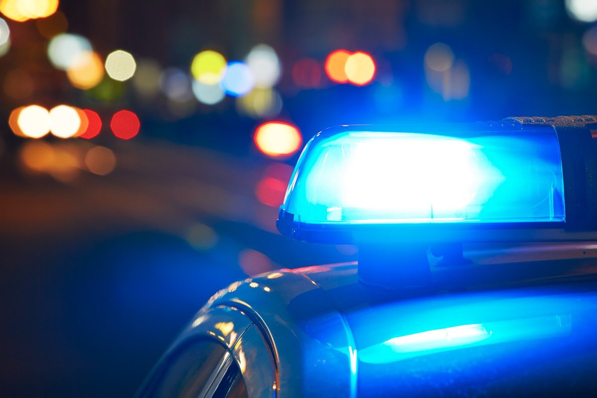 Police emergency lights at night — faster 911 response in Hialeah